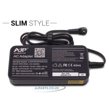 New AJP Adapter For ASUS, MSI 19V 9.5A 180W Laptop AC Adapter Charger With Cable 5.5MM x 2.5MM Gx60
