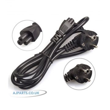 1 Meter EU EURO 3-Pin Clover/Mickey Mouse/C5 Mains Power Cable/Lead Replacement Cable Accessories