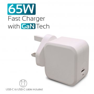 New AJP Brand 65W USB Type-C QC 3.0 PD Fast Charging Wall Charger Adapter White 65w Usb C Adapter