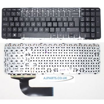 New Replacement Keyboard For HP Pavilion 15-E Series UK Black With Frame Notebook 256 G3