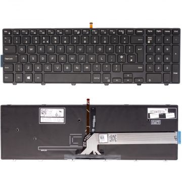 New Replacement For Dell UK Backlit Laptop Keyboard Black Inspiron 17