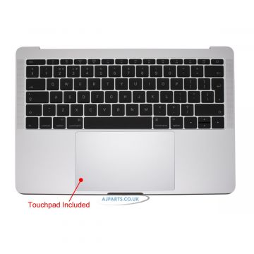 New Replacement for Macbook A1708 YEAR 2016-2017 Palmrest UK Keyboard Without Touchpad Silver ACCESSORIES