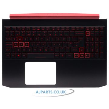 Acer Aspire Nitro AN515-54 Palmrest Cover Keyboard UK Backlit 6B.Q5BN2.011 Black  Acer 6b Q5bn2 011