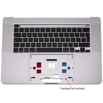 New Replacement For Laptop Notebook Palmrest Cover UK Silver Keyboard Without Touchpad Mvvm2ll A