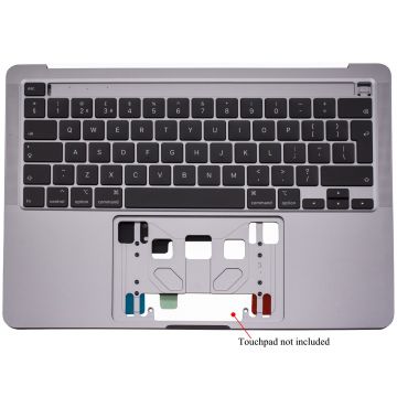 New Replacement For MacBook Pro 13" A2289 2020 UK Grey Palmrest With Backlit Keyboard Emc 3456