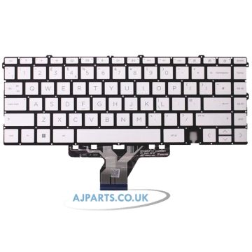New Replacement for HP Envy X360 13-AY Laptop English Keyboard Backlit Silver