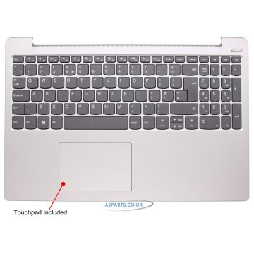 New Replacement For Laptop Notebook Palmrest Touchpad Cover With UK Keyboard Lenovo Ideapad 330s 15ast