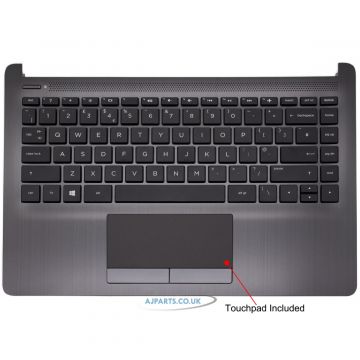 New Replacement For HP Laptop Notebook Black Keyboard & Palmrest L24818-031 With Touchpad 14 Dk0011na