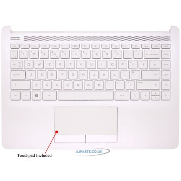 New Replacement For HP Laptop Notebook White Keyboard With Palmrest & Trackpad-L24820-031 14 Df Series