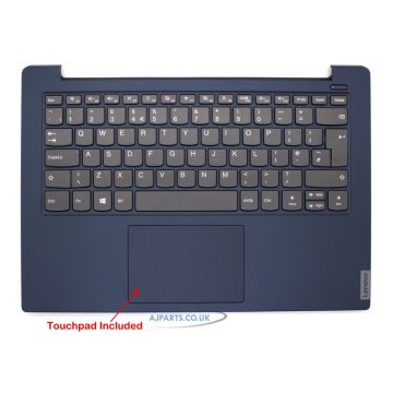 Replacement For LENOVO IDEAPAD S340-14IWL S340-14API S340-14IIL Blue Palmrest Touchpad Cover With Laptop Keyboard Lenovo Ap2gk000470