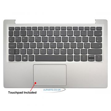 New Replacement For Lenovo IdeaPad S130-11IGM Palmrest Touchpad Keyboard Cover UK Silver 5CB0R61527 Ideapad 3