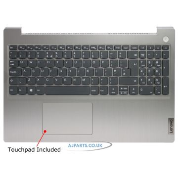 New Lenovo IdeaPad 3-15IIL05 15IML05 15ADA05 Palmrest /W Keyboard Silver 5CB0X57477 / 5CB1D03690 Ideapad 3