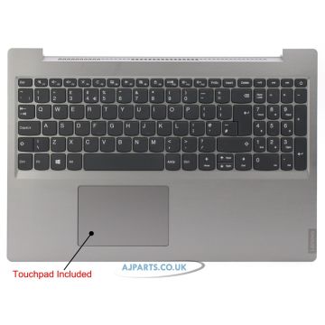Replacement For Lenovo V155-15API Palmrest Touchpad Cover Keyboard UK Silver AM182000100 / M33501003UK Lenovo M33501003uk