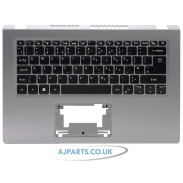 Acer Aspire A514-33 A514-54 Palmrest Cover Keyboard UK Layout 6B.A2KN2.013 Silver  Acer 6b A2kn2 013