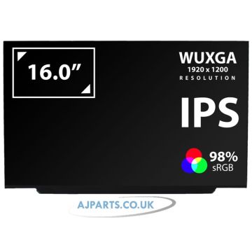 New Replacement For 16.0" 98% SRGB WUXGA IPS LED LCD Screen Laptop Display Panel NV160WUM-NH3 NV160WUM-NH0 30 Pins eDP
